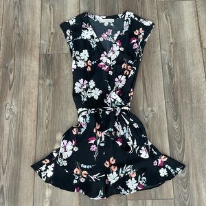 Loft Floral Black Romper